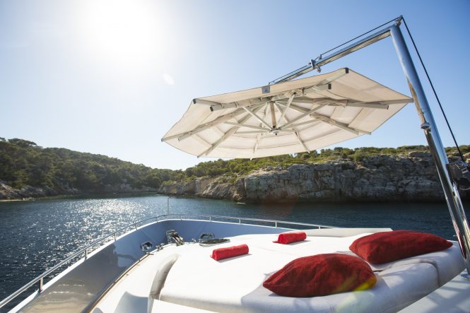 Great way to escape the crowds aboard a luxury yacht