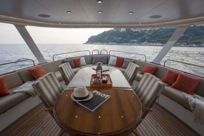 On board luxury yacht Sultana by Feadship
