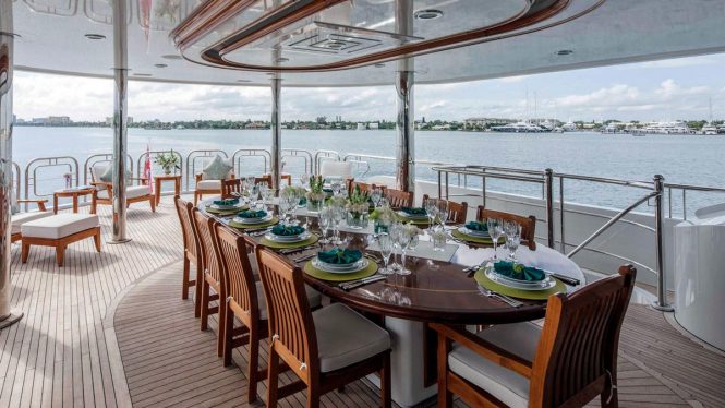 alfresco dining aboard EXCELLENCE