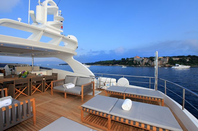 fantastic sunbathing area