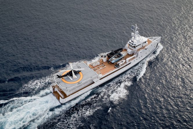 luxury yacht support vessel GAME CHANGER