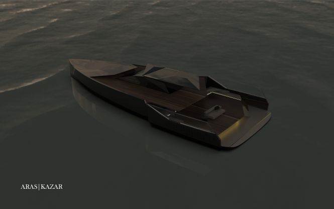 motor yacht NAVE NERA by ARAS KAZAR.