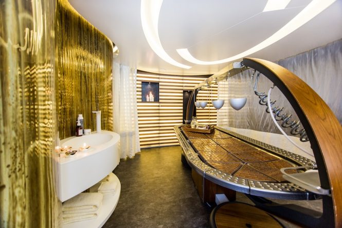 spectacular day spa aboard Saluzi