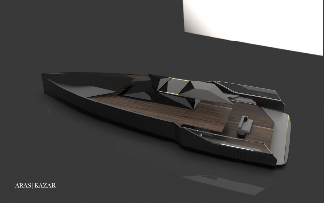 yacht NAVE NERA by ARAS KAZAR