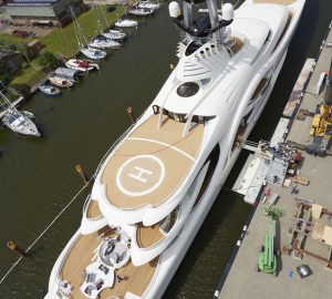ANNA (ex Project 1007) - aerial view. Photo credit Feadship