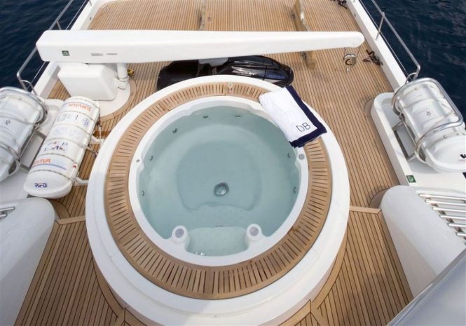 Fabulous Jacuzzi on board to relax in