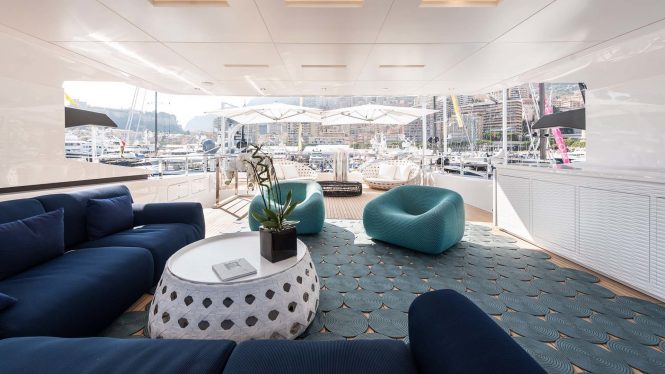 Fabulous exterior seating with comfortable sofa