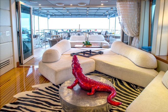 Fabulous upper deck area to socialise and relax