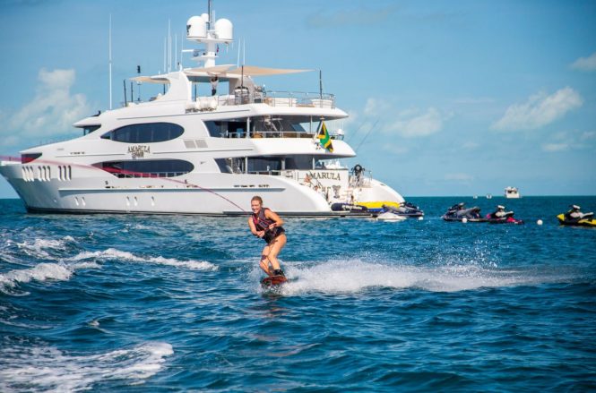 Fantastic choice of water toys during your charter vacation