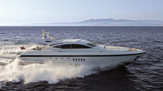Luxury open style sports yacht KAWAI available in the Western Mediterranean