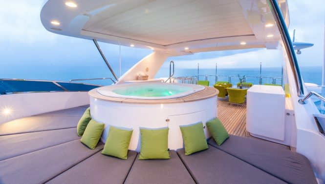 Onboard Jacuzzi hot tub