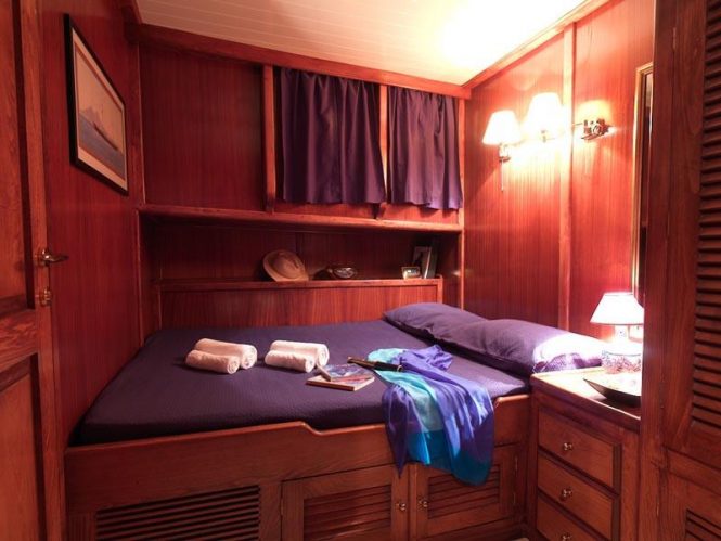 Traditional deluxe accommodation on board