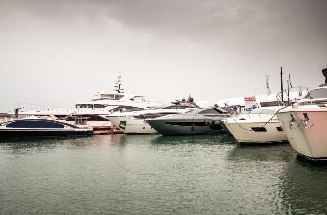 Yachts on display at the 2018 DIBS