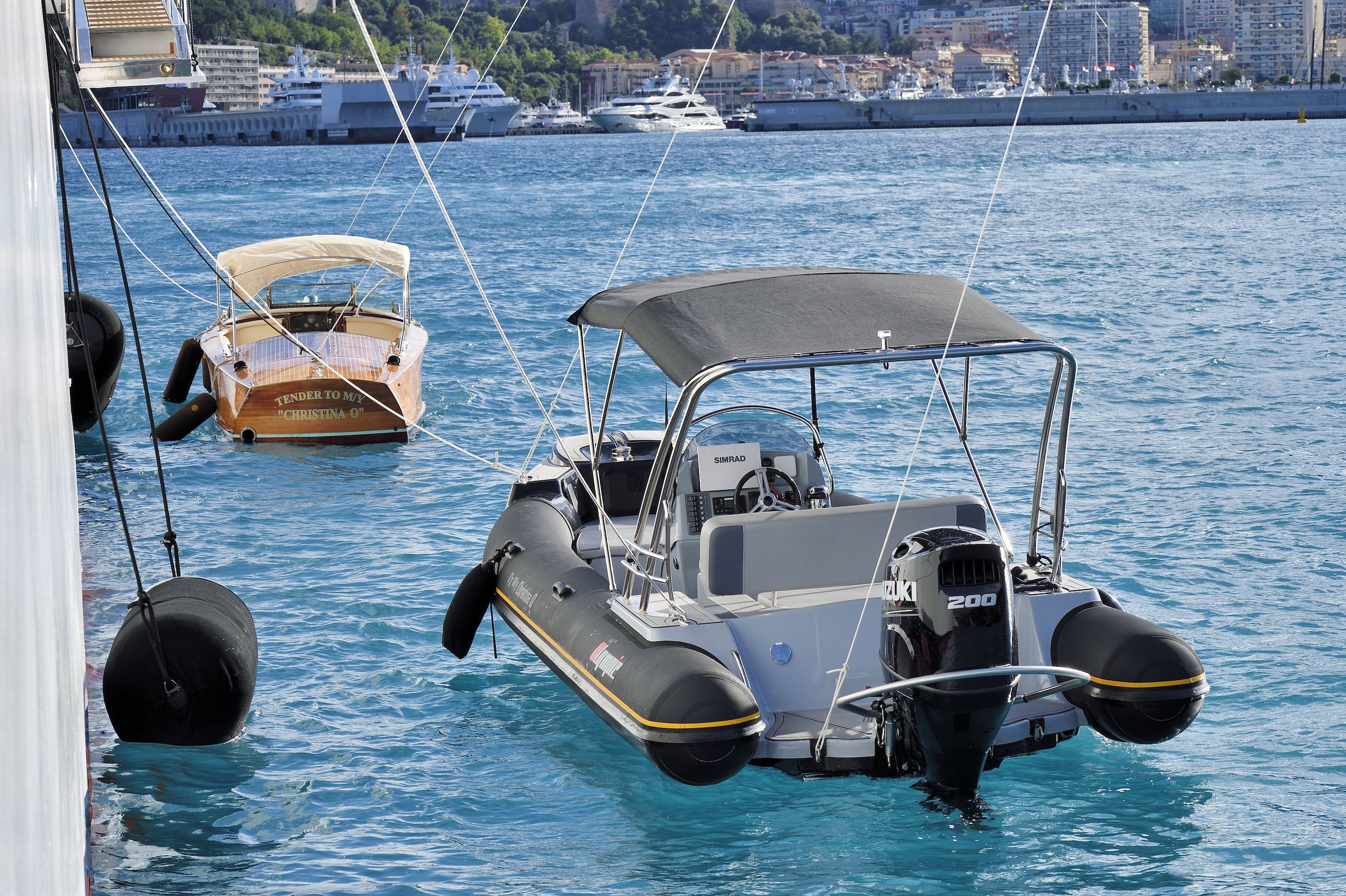 Chrisitna O new watersports tender