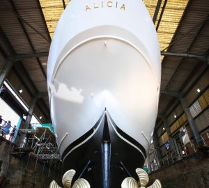 1930s classic motor yacht Alicia launched by SMS