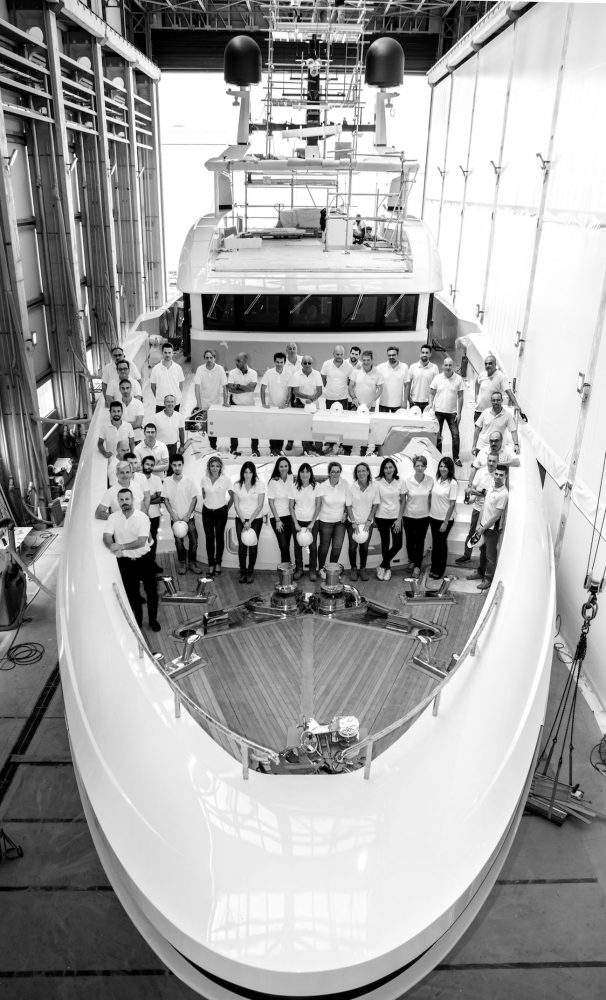 Baglietto Team on the Baglietto 48m T-Line