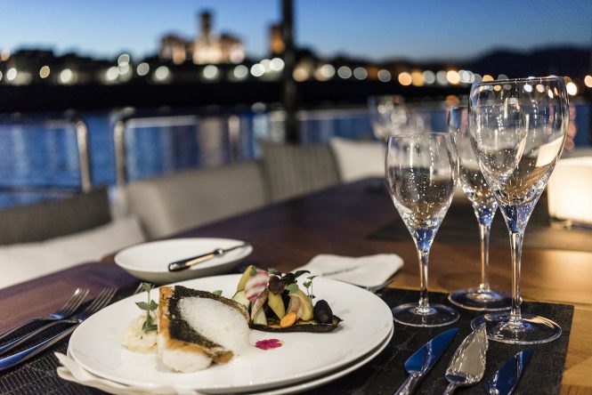 Delicious meals throughout your entire charter