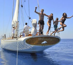 Classic sailing yacht WHITEFIN charter special around Sardinia and Corsica