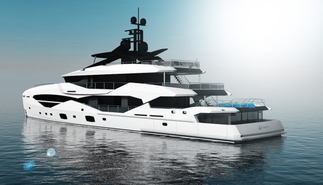 49m Sunseeker by ICON superyacht concept - aft view