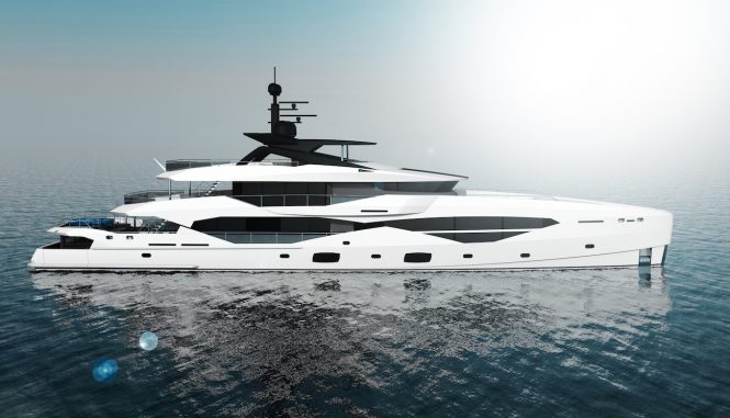 49m Sunseeker by ICON superyacht concept profile