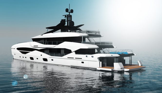 49m Sunseeker by ICON superyacht concept - swim platform