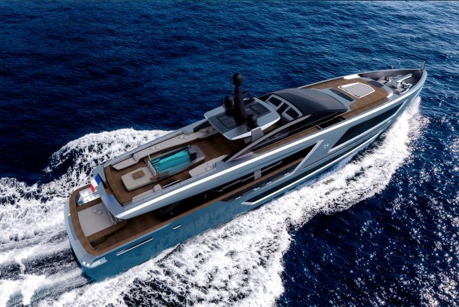 Motor yacht PANAM rendering - Credit CCN shipyard