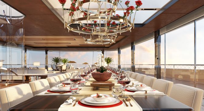 Upper deck lounge dining