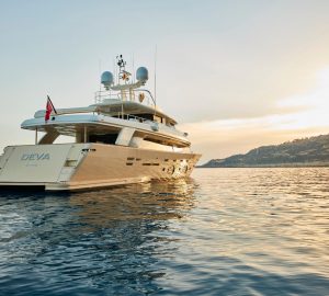33m motor yacht DEVA offering charter special in Mallorca