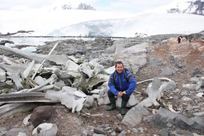 CharterWorld's Director of Charter in Antarctica with expedition yacht LEGEND - Photo © Nicolas Benazeth