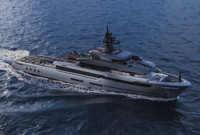 HOT LAB 67 M EXPLORER BY VSY running profile of the superyacht