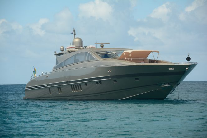 Luxury motor yacht TENDER TO offering great charter vacations