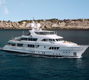 Luxury yacht Sofia undergoing repaint and refit