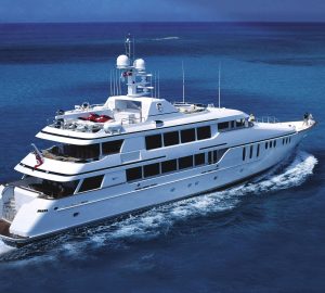 10% Off Bahamas and Florida crewed yacht charters aboard 45m CLAIRE