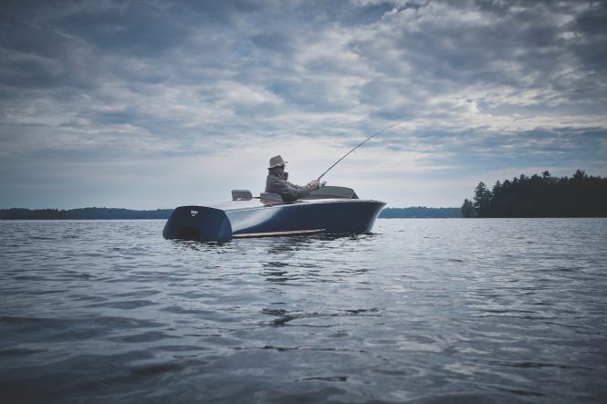 One of a kind luxury fishing experience with Beau Lake pedal boats - Photo credit Beau Lake