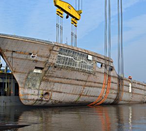 70m Superyacht Project 6508 under construction at Abeking and Rasmussen