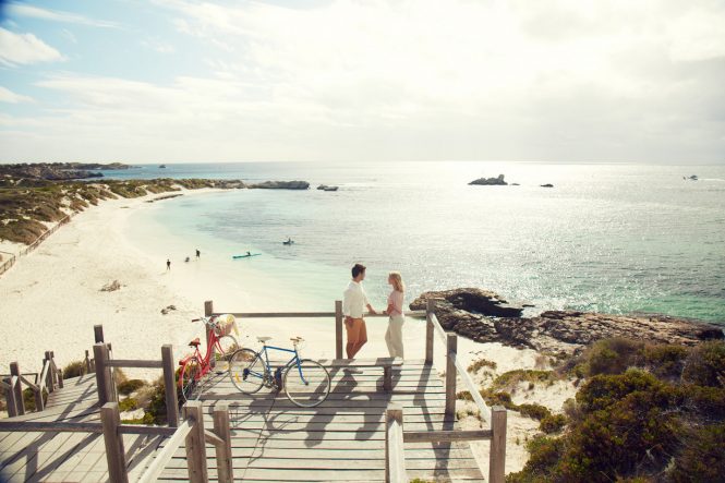 Pinky Beach - Rottnest Island - WA - Credit to Tourism Australia - Photo by Hugh Stewart