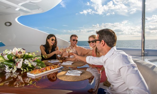 RELAXED ATMOSPHERE ON THE AFT DECK