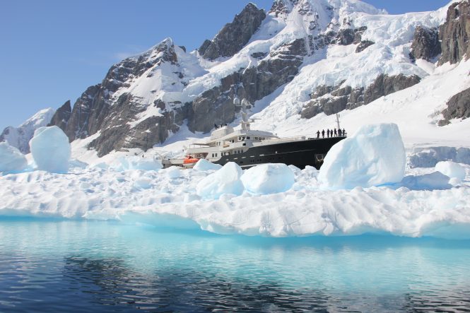 Spectacular charter experience in Antarctica with mega yacht LEGEND - Photo © Nicolas Benazeth