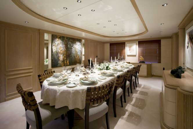 Elegant dining area for a more formal setting