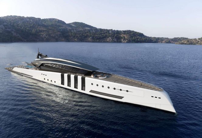 Eleuthera mega yacht © Azcarate Design