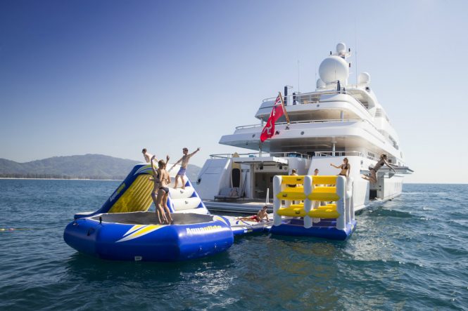 Holiday fun with charter yacht TITANIA by Lurssen