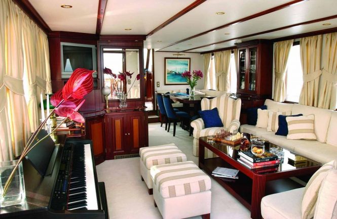 Inviting saloon with piano