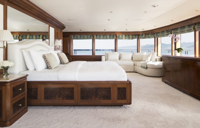 Luxurious and spacious accommodation on board