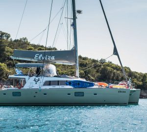 Lagoon catamaran ELVIRA offering 2019 yacht charter special in Greece