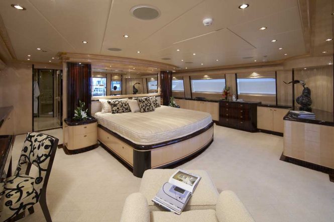 Master suite on the main deck