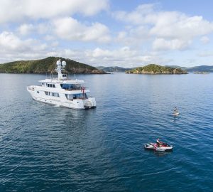 34m charter yacht RELENTLESS now available in New Zealand and South Pacific