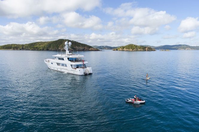 Relentless superyacht available for charter in the South Pacific