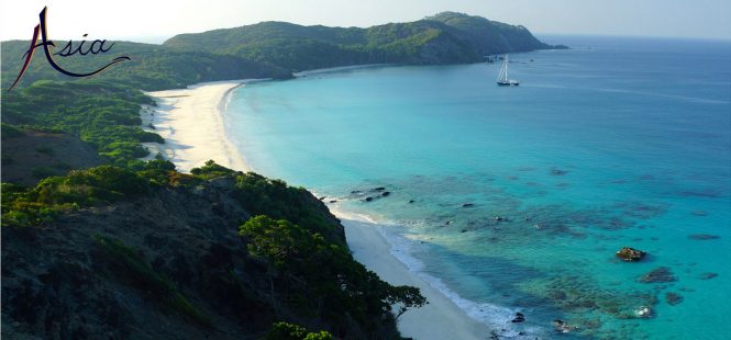 Sailing yacht Asia in the Andaman Sea
