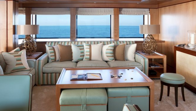 Saloon and seating area with beautiful elegant decor