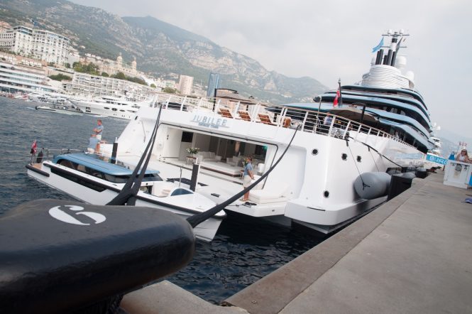 110m Oceanco superyacht Jubilee at MYS 2017 - Photo © CharterWorld.com